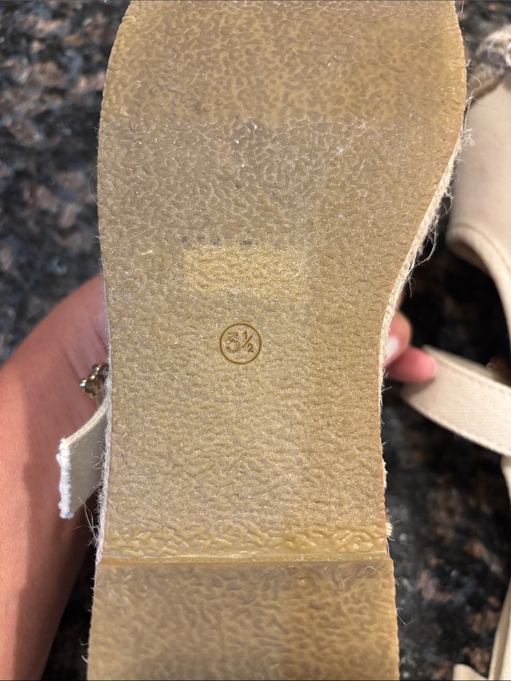 SODA Cream Canvas Espadrille Mary Jane with Decorative Buckle - Picture 8 of 16